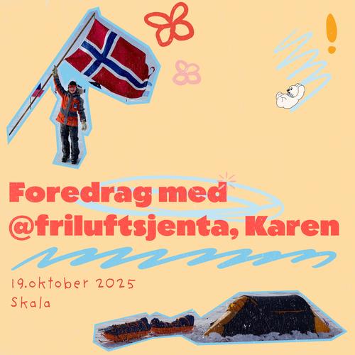 Arrangementside: Foredrag med @friluftslivjenta, Karen